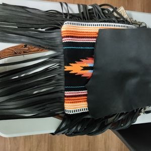 American Darling Black Saddle Blanket Bag